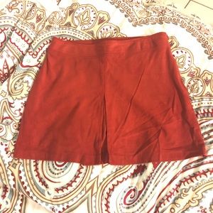 Faux suede A-line miniskirt size 30